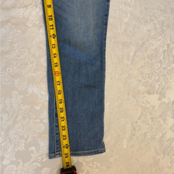 Paige Size 28 Hoxton Cropped‎ Slim Jeans Light Blue Stretch Whiskered - Picture 9 of 9